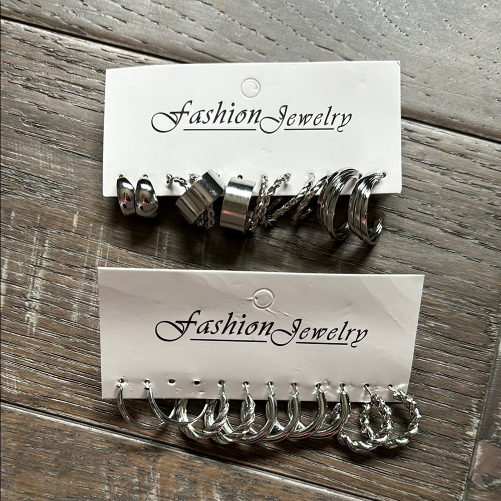 Silver Hoop Earring Sets